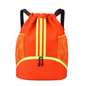 Sac à dos unisexe décontracté en nylon imperméable avec poche intégrée pour ballon de basket et rangement de chaussures, idéal pour le sport et la randonnée - Product Image 4
