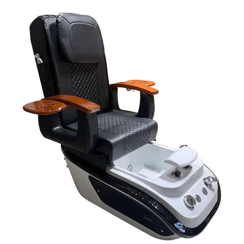 Luxury Professional Leather+high Density Sponge Salon Store China Chairs Gold Green Massage Nail Spa Chair Pedicure