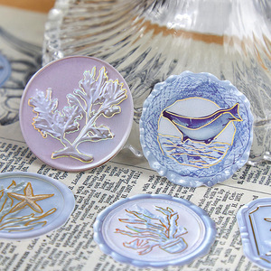 Paquete de 30 Pegatinas Decorativas con Diseño de Sellos de Cera Vintage de la Serie Flower Gathering para Diario - Product Image 3