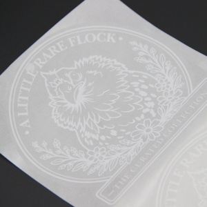 Étiquettes adhésives personnalisées à prix d'usine, autocollants transparents imperméables en PET BOPP, impression blanche, autocollants ronds en feuilles - Product Image 4