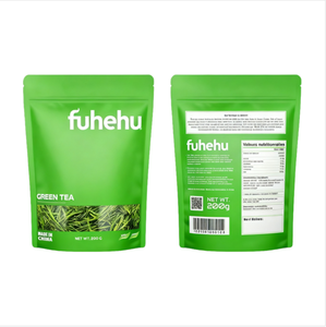 Logotipo personalizado huecograbado impreso resistente a la humedad Mylar soporte bolsa cremallera superior papel de aluminio para té aperitivos dulces Sushi embalaje - Product Image 1