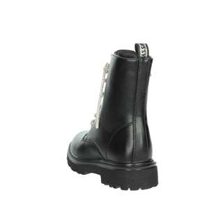Bottes de combat Asso pour filles, noires, taille 34, lacets perlés - Product Image 2