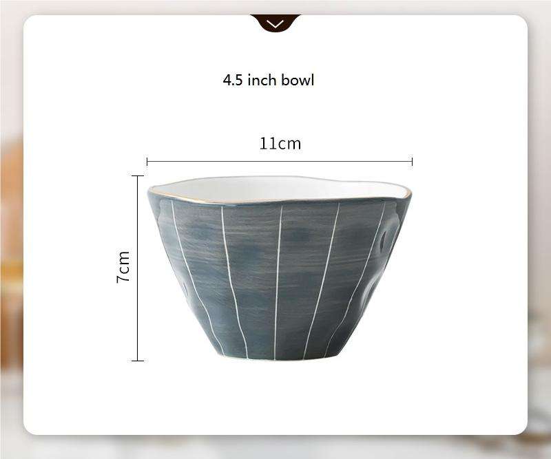 Grey 4.5-inch bowl