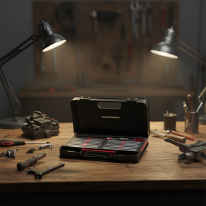 Juego de destornilladores de 23 piezas métricas y estándar con estuche para trabajos de reparación y ensamblaje de precisión - Product Image 3