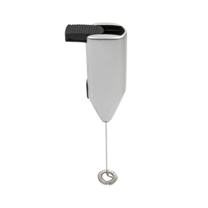 Mousseur à lait portable argenté et noir - Product Image 3