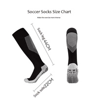 Chaussettes de sport pour jeunes de qualité supérieure, taille et couleur personnalisées, antidérapantes avec grip en silicone, compression pour le football et le soccer, respectueuses de l'environnement