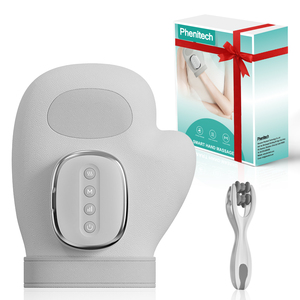 Phenitech MINI masajeador de mano de Palma inalámbrico con masajeador de calor para dedos de mano masajeador de Palma