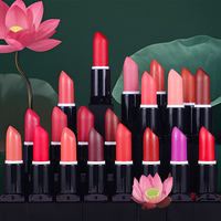 Rouge à lèvres maquillage sans cruauté concepteur végétalien vente en gros de rouge à lèvres logo personnalisé velours rouge luxe haute Pigment crémeux mat rouge à lèvres