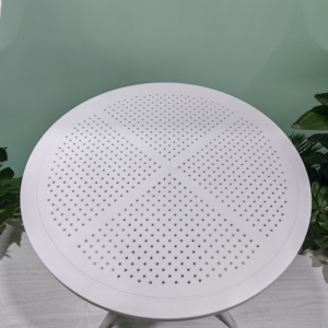 Ronde eettafel voor buiten, ronde plastic eettafel in Scandinavische stijl, draagbare holle salontafel voor kleine appartementen - Product Image 6