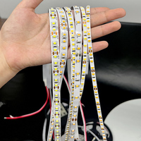 Bande LED ultra-fine 2835 pour décoration intérieure, 120 LED/m, découpable, flexible, alimentée par USB, indice de protection IP33, dimmable