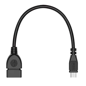 Yüksek kalite mini mikro 5P erkek USB kadın veri kablosu OTG adaptör kablosu mikro otg usb