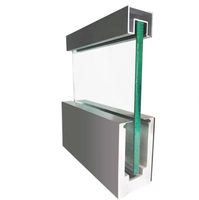 Support de balustrade en verre pour usine en acier inoxydable, profilé en U en aluminium extrudé, socles de base pour balcon, garde-corps en verre anodisé