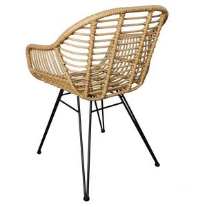 เก้าอี้หวายพับได้กันน้ำสำหรับกลางแจ้ง รุ่นโมเดิร์น ชุดสามชิ้น สำหรับระเบียง ลานบ้าน ใช้ได้ทั้งในร่มและกลางแจ้ง ดีไซน์สร้างสรรค์ - Product Image 2