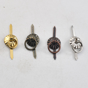 Chinese Style Furniture Handle Ring <b>Drawer</b> Pull Antique Bronze Yellow Red Bronze <b>Silver</b> Carbon Steel Durable - Product Image 1
