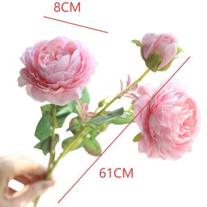 <span class=keywords><strong>Fiori</strong></span> Artificiali all'Ingrosso: Mazzo <span class=keywords><strong>di</strong></span> 3 Rose e Peonie in Seta per Decorazioni Matrimoniali e Domestiche - Product Image 3
