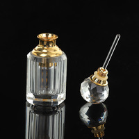 Mini bouteille en cristal simple K9 5ml bouteille d'huile arabe avec boîte-cadeau de thème de fée artisanale de pulvérisation