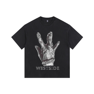 Kaos JKM Heavyweight 100% Katun MIXEDS EMOTION 2025, Pakaian Tee Streetwear dengan Grafis Cetak Oversize untuk Pria - Product Image 1