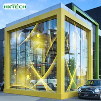 Film LED Holographique 3D Flexible et Transparent, Écran Publicitaire LED Adhésif Ultra Mince pour Vitrine