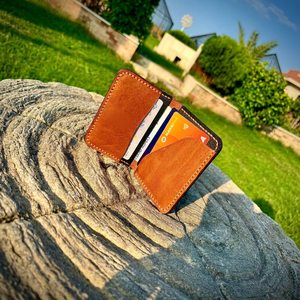 Genuine Leather Silk Screen Printed High Quality Slim Credit <b>Card</b> <b>Wallet</b> Vintage Mini <b>Card</b> Case for Business Gift - Product Image 1
