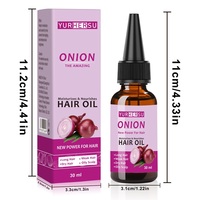 YURHERSU huile de sérum essentielle pour cheveux d'oignon traitement huile d'oignon perte de cheveux huile essentielle pour les frisottis anti-fissuration