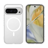 Coque Transparente Antichoc PC TPU Magnétique pour Google Pixel – Étui Clair pour Google Pixel 10 Pro XL 9A 9 Pro