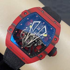 Luxurious high-end 2703 barrel-shaped <b>automatic</b> tourbillon <b>wristwatch</b>, suitable for men's business gift watches - Product Image 3