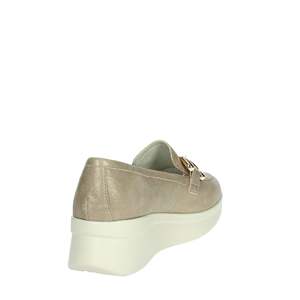 Cinzia <b>Soft</b> Women's Slip-On Platinum Platform Loafers Flat <b>Shoes</b> with Cushioned Faux Suede Upper - Product Image 2