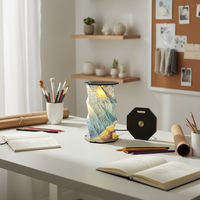 Idées de cadeaux d'entreprise, nouvelles idées de produits originaux 2026, petite veilleuse, lampe en papier pliable pour cadeau de soutien, personnalisable
