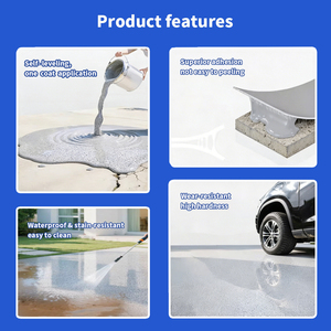 Revêtement de sol <span class=keywords><strong>en</strong></span> béton sans solvant, antidérapant, autonivelant, matériau de construction, peinture époxy pour sols <span class=keywords><strong>en</strong></span> sable coloré - Product Image 3