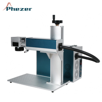 Máquinas de Marcado Láser de Fibra Phezer para Metal, 30W, Máquina de Grabado Láser de 30 Vatios, Máquina de Marcado de Metal, Opcional