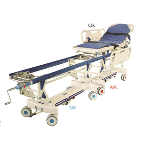 Medical Abs Transport Cart Adjustable Height Hospital Furniture <b>With</b> 4 Castor Individual <b>Lock</b> Modern Design Style - Product Image 5