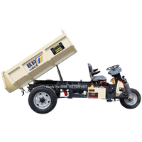 Motor Arus Bolak-Balik LK290 72V5500W Kapasitas Bak 2.5CBM Pengosongan Belakang Cepat Mini Dumper Listrik 2500kg Baru Peru High