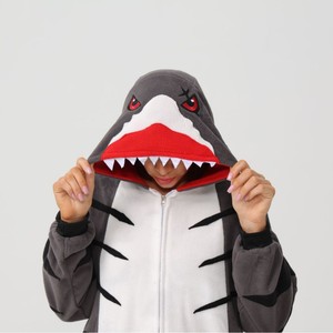 2026 nouveau Design adulte Onesie Pijamas dessin animé pyjamas terrifiant requin femmes vêtements de nuit <span class=keywords><strong>Kigurumi</strong></span> hommes vêtements de nuit barboteuses - Product Image 5