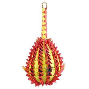 Çan seagrass Disk ile küçük papağanlar için ekstra büyük papağan oyuncak büyük papağanlar için papağan oyuncaklar büyük kuşlar için çiğnemek - Product Image 4