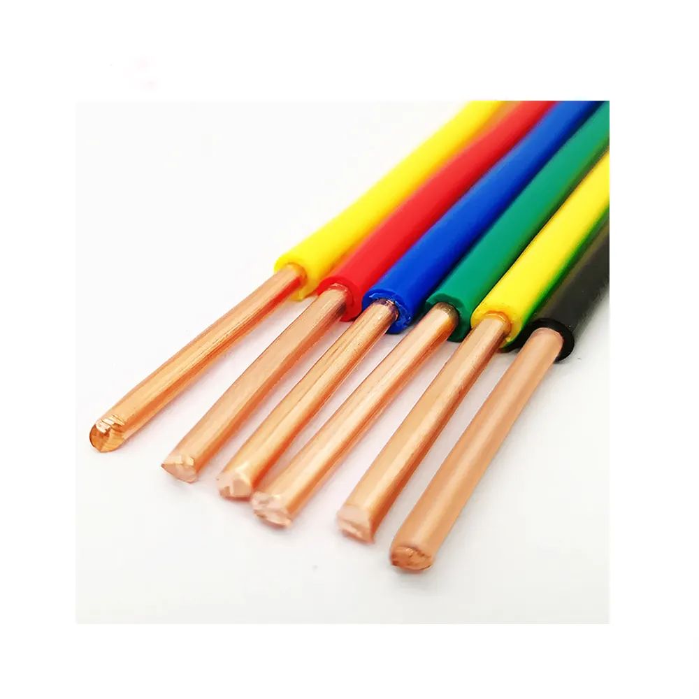 Factory price 99.99% pure copper 2.5 mm2 H07V-U 450/750 V copper wire electricity cable copper wire CE Standard house wiring