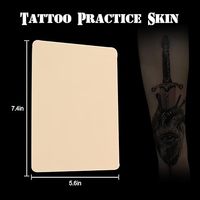 Peau de pratique de tatouage vierge Double face maquillage Permanent mélangeur de sourcils cuir synthétique faux Microblading pour la pratique du tatouage