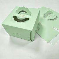 Boîte Cadeau Haut de Gamme en Carton Doré Recyclable avec Poignée, Emballage Alimentaire en Papier Qualité Alimentaire 2mm 4 Couleurs pour Desserts et Pains