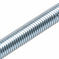 Tige filetée zinguée de grade 4.8 DIN975, tige entièrement filetée en acier au carbone M6-M48 M10, barre de goujons électrogalvanisée pour usage général