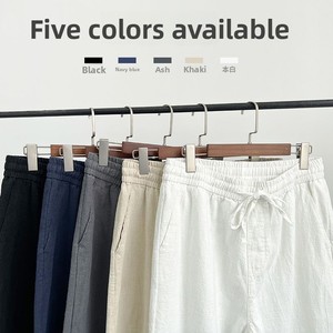 <span class=keywords><strong>Pantaloni</strong></span> Casual da <span class=keywords><strong>Uomo</strong></span> in <span class=keywords><strong>Lino</strong></span> di Alta Qualità, Leggeri e Traspiranti, Nuovo Stile Cinese, Cotone-<span class=keywords><strong>Lino</strong></span>, Bianchi, Vestibilità Ampia, Primavera-Autunno - Product Image 2