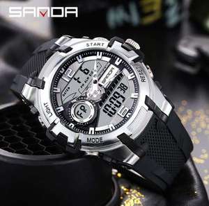 นาฬิกาข้อมือดิจิตอล JY-Mall Sanda 6015 รุ่นพารามิเตอร์ ญี่ปุ่นแท้ เครื่องและแบตเตอรี่แท้ แฟชั่นโดดเด่นสำหรับผู้ชาย - Product Image 3