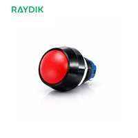 Interrupteur à bouton-poussoir verrouillable anti-vandalisme en acier inoxydable électrique 12 mm 110 V IP67 NO NC