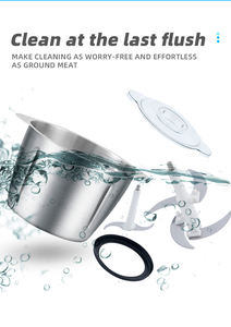 Kitchen Multi-functional Salad Vegetable Stainless Steel <b>Meat</b> <b>Grinder</b> for Baby Food Onion and Fruits - Product Image 3