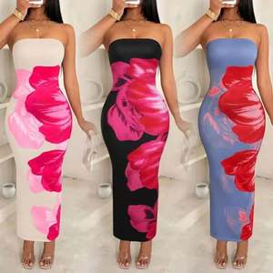 ชุดเดรสยาวเซ็กซี่สำหรับผู้หญิง สไตล์วินเทจ สายเดี่ยวลำลอง ทรงเข้ารูป สวยสง่า เหมาะสำหรับงานกลางคืน แขนกุด แต่งระบาย ชุดราตรี - Product Image 2