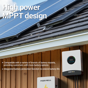 Biến tần năng lượng mặt trời PISEN 6KW 48V 100Ah, tiếng ồn thấp 50dB, một pha 380V AC, tích hợp bộ điều khiển MPPT và WiFi, dùng cho thiết bị gia dụng - Product Image 3