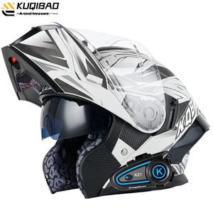 Dot chứng nhận Modular lật XL xe máy Mũ bảo hiểm có thể tháo rời cho Tai nghe <span class=keywords><strong>bluetooth</strong></span> tiếng ồn hủy bỏ HIFI âm thanh rõ ràng cuộc gọi GPS - Product Image 3