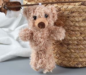 Jouet en peluche animal mignon, pendentif ours en peluche de dessin animé, pendentif poupée en peluche douce, porte-clés, breloque décorative pour sac à dos, sac de voiture, porte-clés - Product Image 3