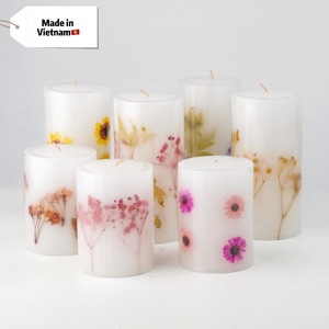 Bougie parfumée de luxe en forme de fleur bulle pour décoration de la maison personnalisée - Product Image 1