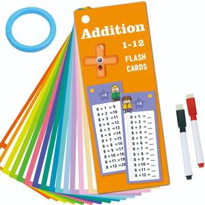 Cartes flash mathématiques réutilisables avec stylo Cartes flash éducatives d'addition et <span class=keywords><strong>de</strong></span> soustraction Jouet d'apprentissage <span class=keywords><strong>de</strong></span> multiplication et <span class=keywords><strong>de</strong></span> division - Product Image 4