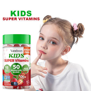 Soporte digestivo multivitamínico probiótico para niños, vitaminas A, <span class=keywords><strong>D</strong></span>, C, E, B, Zinc, suplemento masticable para el apoyo inmunológico - Product Image 1