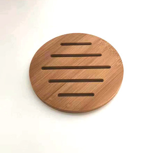 Posavasos Redondo de Bambú Japonés, Aislante del Calor, Ecológico, de Madera, para Tazas de Café, Platos y Servilletas - Product Image 3